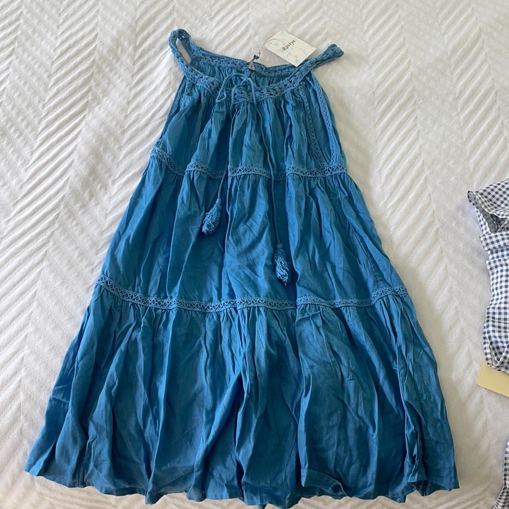 blue summer dress